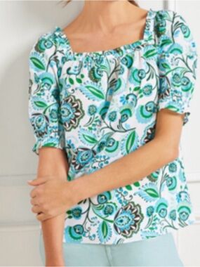 Talbots Floral Blouse